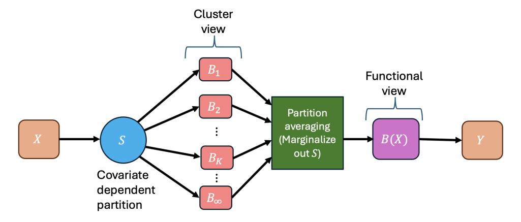 A figure from Spatially Varying Gene Regulatory Networks via Bayesian Nonparametric Covariate-Dependent Directed Cyclic Graphical Models