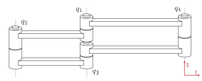 A figure from A Screw Approach to the Approximation of the Local Geometry of the Configuration Space and of the set of Configurations of Certain Rank of Lower Pair Linkages