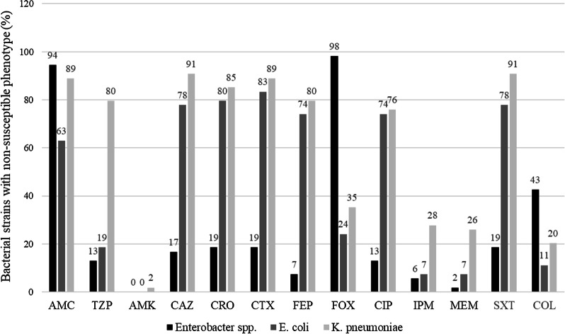 A figure from Genetic mechanisms and correlated risk factors of antimicrobial-resistant ESKAPEE pathogens isolated in a tertiary hospital in Malaysia