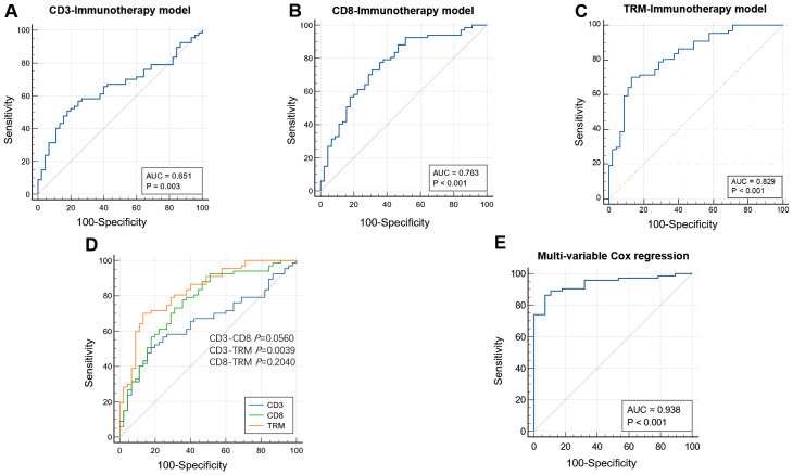 A figure from The NSCLC immunotherapy response predicted by tumor-infiltrating T cells via a non-invasive radiomic approach