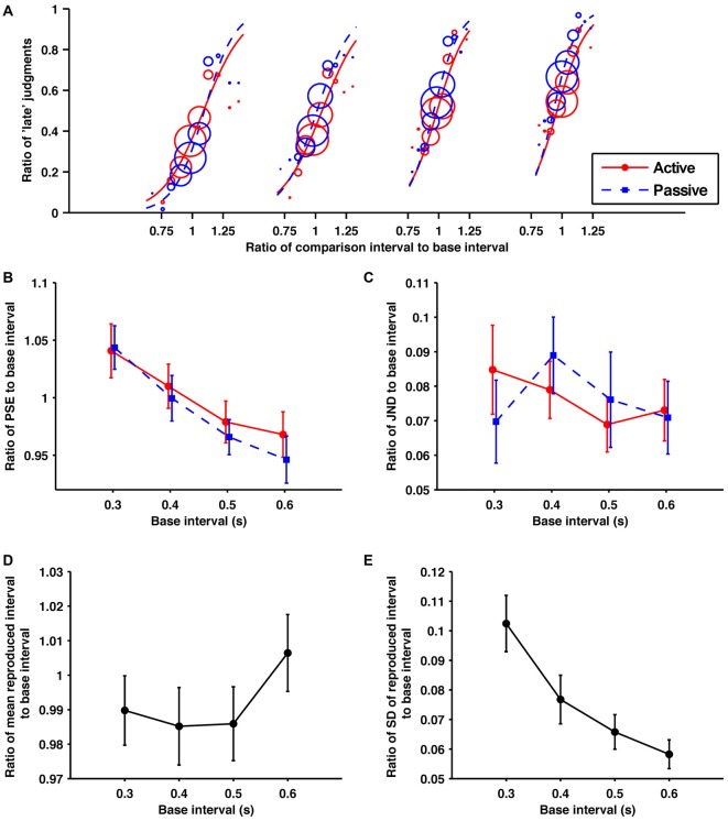 A figure from Self-Produced Time Intervals Are Perceived as More Variable and/or Shorter Depending on Temporal Context in Subsecond and Suprasecond Ranges