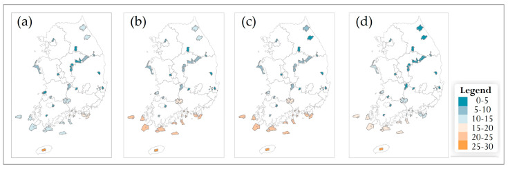 A figure from Mapping Endangered Plant Distributions, Species Richness, and Climate Refugia Under SSP Climate Scenarios in South Korea