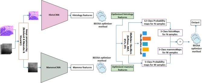 A figure from A twin convolutional neural network with hybrid binary optimizer for multimodal breast cancer digital image classification