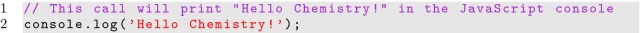 A figure from Programming languages in chemistry: a review of HTML5/JavaScript