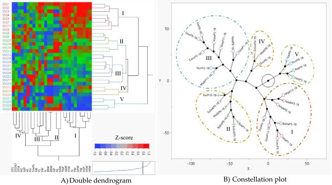 A figure from Hereditary analysis and genotype × environment interaction effects on growth and yield components of Bambara groundnut ( <i> Vigna subterranea (L.) Verdc. </i> ) over multi-environments