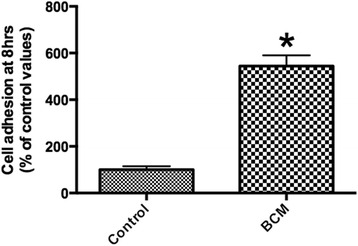 A figure from Bone conditioned media (BCM) improves osteoblast adhesion and differentiation on collagen barrier membranes