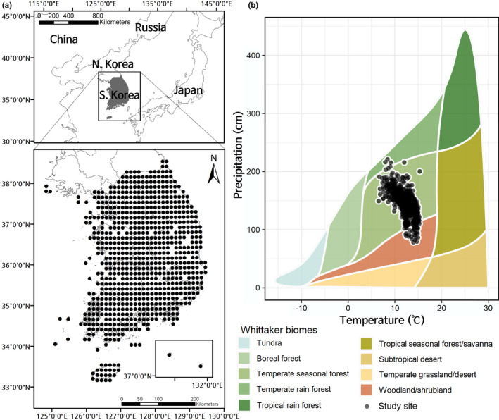 A figure from Redefining floristic zones in the Korean Peninsula using high‐resolution georeferenced specimen data and self‐organizing maps JUNG and CHO