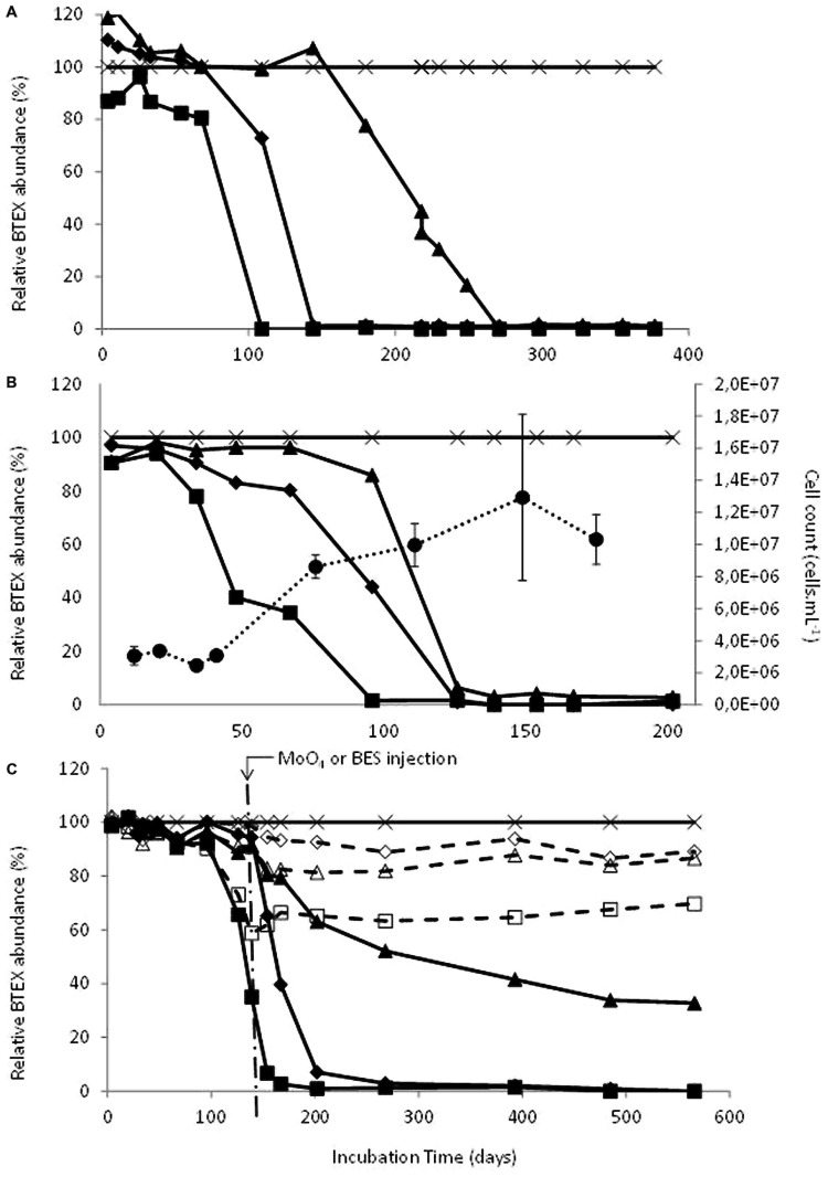 A figure from New Bio-Indicators for Long Term Natural Attenuation of Monoaromatic Compounds in Deep Terrestrial Aquifers