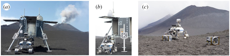 A figure from German Aerospace Center's advanced robotic technology for future lunar scientific missions DLR's Advanced Robotic Technology